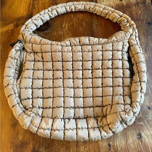 Free People Movement Quilted Carryall Bag Khaki